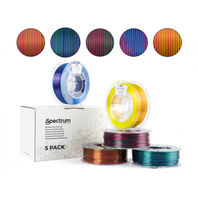 Spectrum 81433 filament, PLA Magic SILK, 5PACK, 5 x 0.25kg, 1.75mm