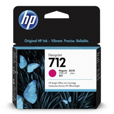HP 712 3ED68A purpurowy (magenta) tusz oryginalna
