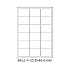 Samoprzylepne etykiety 63,5 x 46,6 mm, 18 etykiet, A4, 100 arkuszy