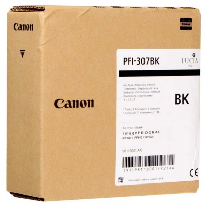 Canon PFI-307BK, 9811B001 czarny (black) tusz oryginalna