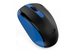 Genius Mysz NX-8008S 31030028402, 1200DPI, 2.4 [GHz], Optyczne, 3 przyciski, Bezprzewodowa USB, niebieski, 1 szt. AA