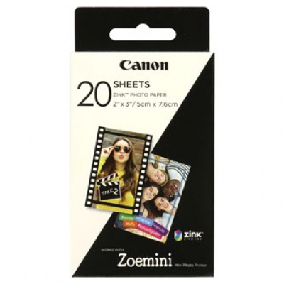 Canon ZP-2030 3214C002 samoprzylepne papier fotograficzny ZINK 50x76mm (2x3"), 20 szt., thermo