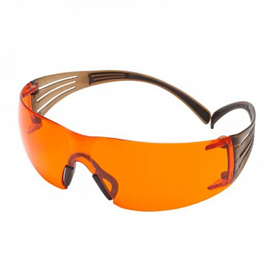 3M SF406SGAF-BLA Okulary ochronne, pomarańczowa soczewka, Anti-Fog / Anti-Scratch