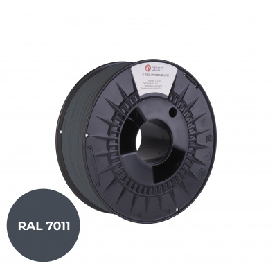 C-Tech 3DF-P-PETG1.75-7011 3D filament, PREMIUM LINE, PETG, RAL7011, 1,75mm, 1000g, Stalowy szary (Steel grey)