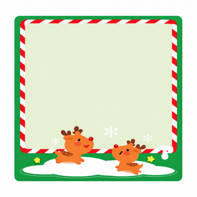 Niimbot 1EA03026202, 40x60mm, 125szt., świąteczny renifer, kolorowe etykiety samoprzylepne