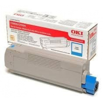 OKI 43324423 błękitny (cyan) toner oryginalny