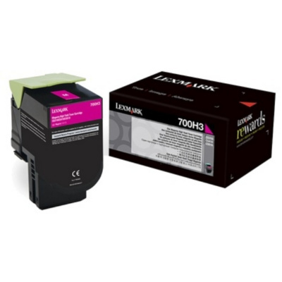 Lexmark 70C0H30 purpurowy (magenta) toner oryginalny
