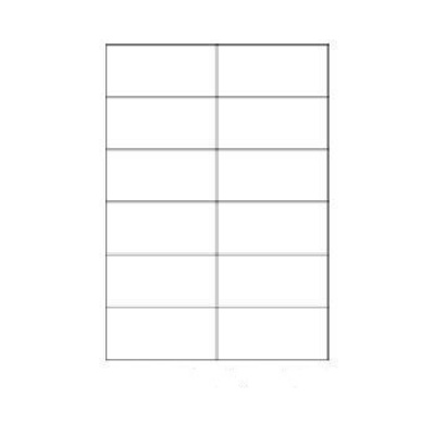 Samoprzylepne etykiety 105 x 49,6 mm, 12 etykiet, A4, 100 arkuszy