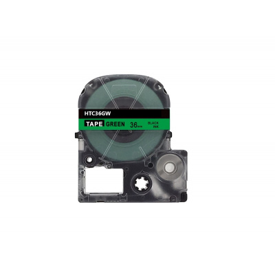 Epson HTC36GW, 36mm x 8m, czarny druk / zielony podkład, taśma zamiennik