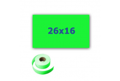 Cenové etykiety do kleští, obdélníkové, 26mm x 16mm, 700 szt., signální zelené