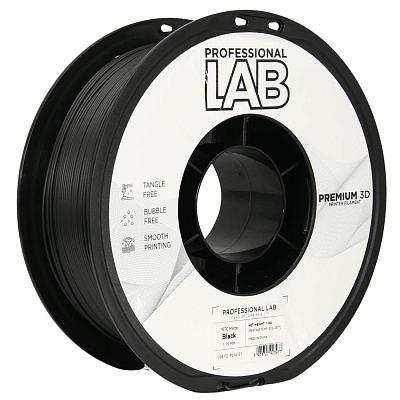 Professional Lab FG-P214-E1, 3D filament, PETG Matte, 1,75mm, 1000g, Czarny (Black)
