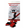 3M Dual-Lock™, czarny, opakowanie = 10 kwadracików 25 x 25 mm