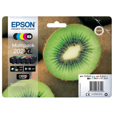 Epson 202XL T02G74010 multipack tusz oryginalna