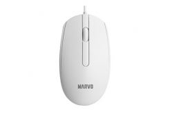Mysz przewodowy, Marvo MS003 MS003 WH, biały, optyka, 1000DPI
