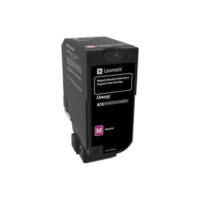Lexmark 74C2SME purpurowy (magenta) toner oryginalny