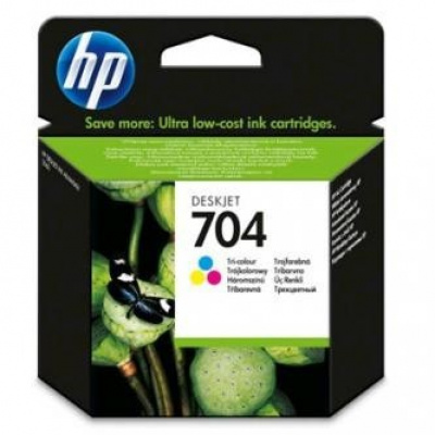 HP 704 CN693AE kolorowa tusz oryginalna