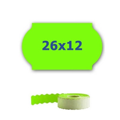 Etykiety cenowe do oznaczania szczypiec, 26mm x 12mm, 900 szt., sygnał zielony