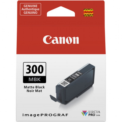 Canon PFI300MBK 4192C001 matná černá (matte black) originální cartridge