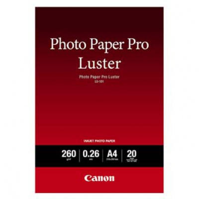 Canon 6211B006 Photo Paper Pro Luster, papier fotograficzny, błyszczący, biały, A4, 260 g/m2, 20 szt.