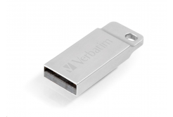 VERBATIM Flash Disk 16GB Metal Executive, USB 2.0, srebrna