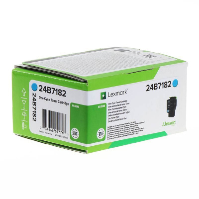 Lexmark 24B7182 błękitny (cyan) toner oryginalny