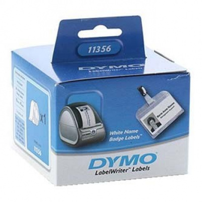 Dymo 11356, S0722560, 89mm x 41mm, białe etykiety papierowe oryginalne na jmenovky