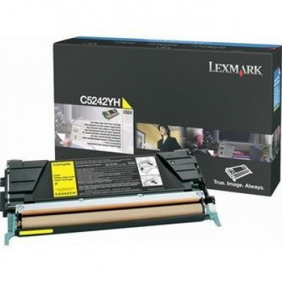 Lexmark C5242YH żółty (yellow) toner oryginalny