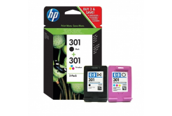 HP 301 N9J72AE czarny/kolorowa (black/color) tusz oryginalna, po upływie terminu ważności