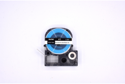 Epson LK-4WBA5 / SU5W, 5mm x 2,5m, czarny druk / biały podkład, termokurczliwa, taśma zamiennik