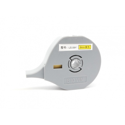 Taśma samoprzylepna Biovin LS-09Y, 9mm x 8m, żółty