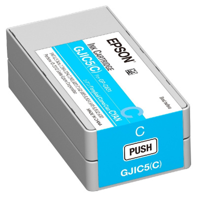 Epson GJIC5(Y) C13S020564 dla ColorWorks, błękitny (cyan) tusz oryginalna