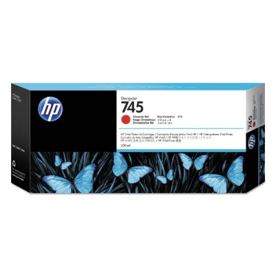 HP 745 F9K06A chromatyczny czerwony (chromatic red) tusz oryginalna