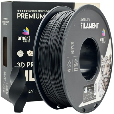 Smart Print FG-S46-E1, 3D filament, PLA+, 1,75mm, 1000g, Czarny (Black)