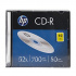 HP CD-R, CRE00085-3, 69310, 10-pack, 700MB, 52x, 80min., 12cm, bez opcji drukowania, smukła obudowa, do archiwizacji danych, uszkodzone opakowanie