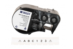Brady M4C-375-595-WT-BK / 170843, 9.53 mm x 7.62 m, Winyl, czarny druk / biały podkład
