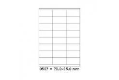 Samoprzylepne etykiety 70 x 35 mm, 24 etykiet, A4, 100 arkuszy