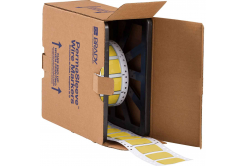 Brady 2LSZH-750-2-YL-2 / 141184, etykiety, THT Low Smoke Halogen Free Permasleeve Wire Marking Sleeves, 25.40 mm x 31.40 mm