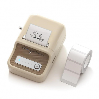 Niimbot Smart B21S 1AC1C171605 drukarka etykiet, biała + etykiety papierowe