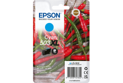 Epson 503XL T09R240 C13T09R24010 błękitny (cyan) tusz oryginalna