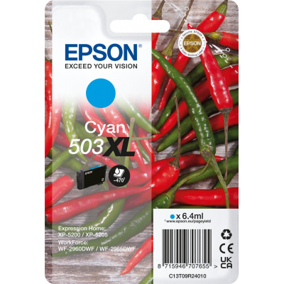 Epson 503XL T09R240 C13T09R24010 azurová (cyan) originální cartridge