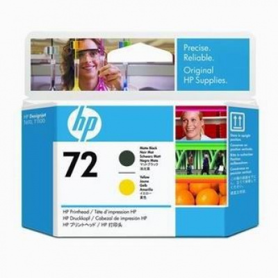 HP C9384A, 72 matowa czarna / żółty (matte black / yellow) głowica drukująca oryginalna