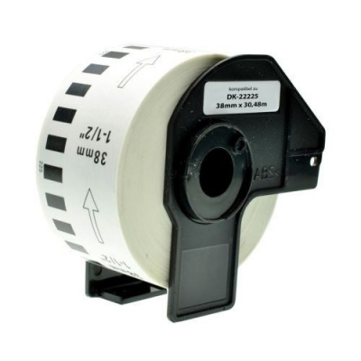 Brother zamiennik DK-22225 38mm x 30,48m, etykiety papierowe 