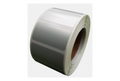 Folia samoprzylepna 36x18 mm, 2000 szt., srebrny, termo, rolka