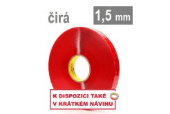 3M VHB™ 4915-F, gr. 1,5 mm; przezroczysta dwustronna bardzo mocno klejąca taśma akrylowa 6 mm x 25 m