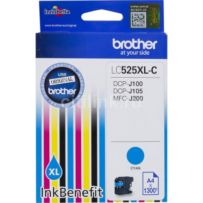 Brother LC-525XLC błękitny (cyan) tusz oryginalna