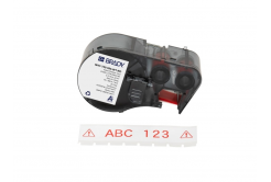 Brady M4C-750-595-WT-RD / 170831, 19.05 mm x 7.62 m, Winyl, czerwony druk / biały podkład