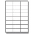 Samoprzylepne etykiety 52,5 x 35 mm, 32 etykiet, A4, 100 arkuszy