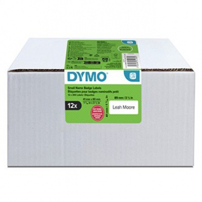 Dymo 2234183, 89mm x 41mm, na etykiety z imionami, wymienny, biały, oryginalne etykiety papierowe, 12 x 300 szt.