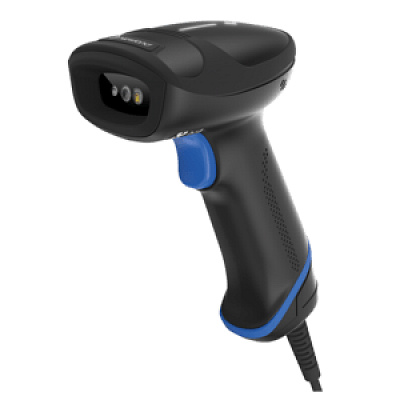 Newland HR33 NLS-HR3300-V2-SA seria Marlin, skaner ręczny, 2D, biały imager, OCR, spiralny kabel USB, Smartstand, IP52