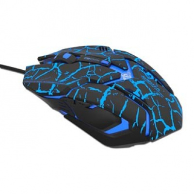 E-blue Mysz Auroza Gaming EMS639BCCZ-IU, 4000DPI, optyczna, 6 przycisków, przewodowy USB, czarny, gamingowa
